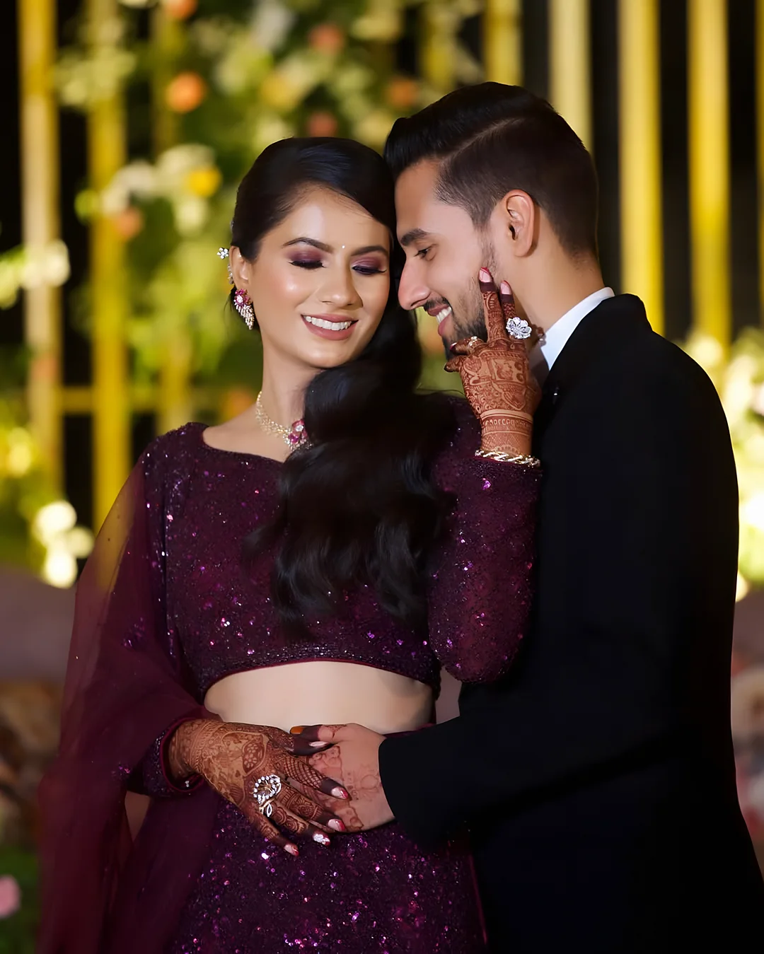Couple at their engagement